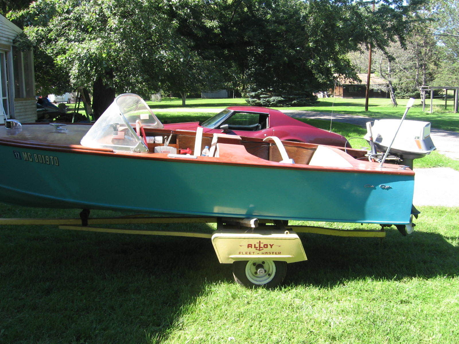  Foot Chris Craft Kit Boat -- Original Trailer boat for sale from USA