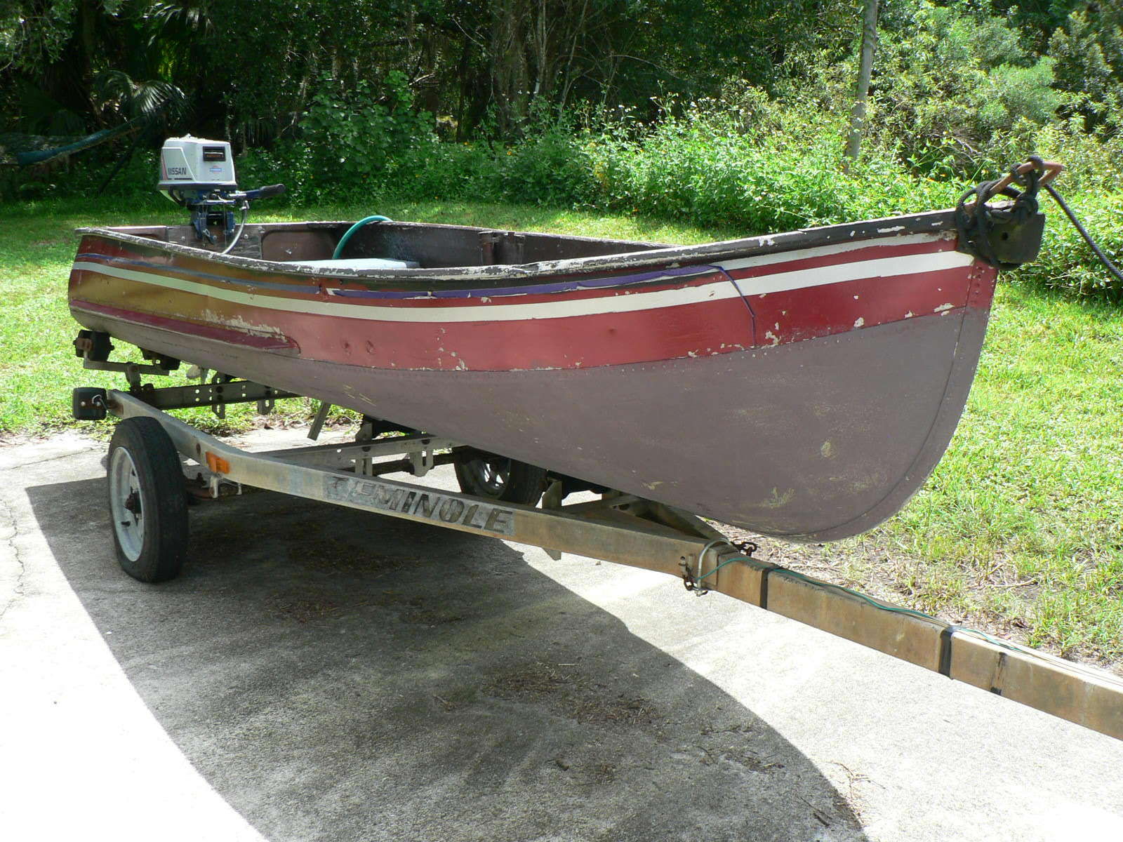 ... OUTBOARD MOTOR PLUS TRAILER-3 BENCH SEATS boat for sale from USA
