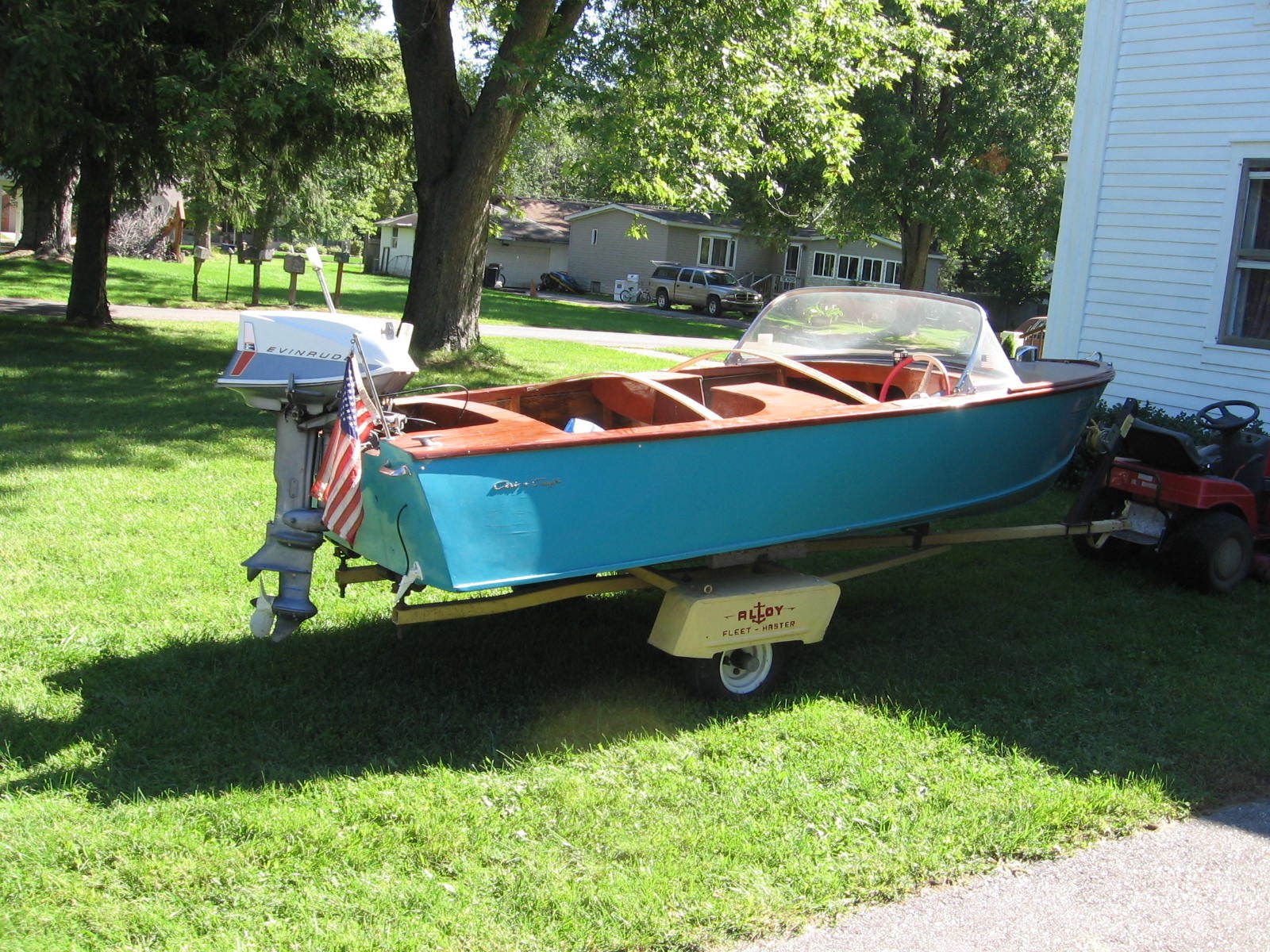 Chris Craft 14 Foot Chris Craft Kit Boat -- Original Trailer boat for 