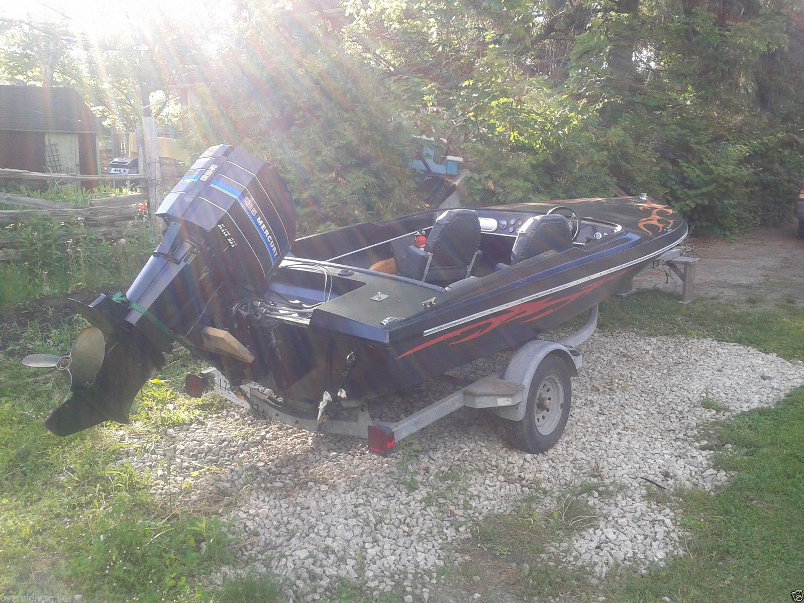 Checkmate 17 Boat 225hp Mercury Black Max Video 1982 For Sale