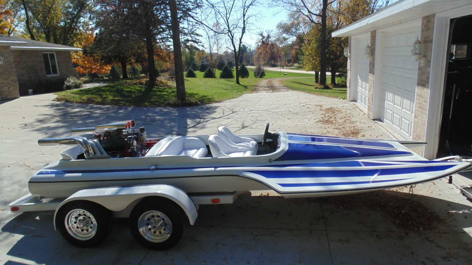 Just finished. wilson tunnel hull pickle fork jet boat. this is a very rare...