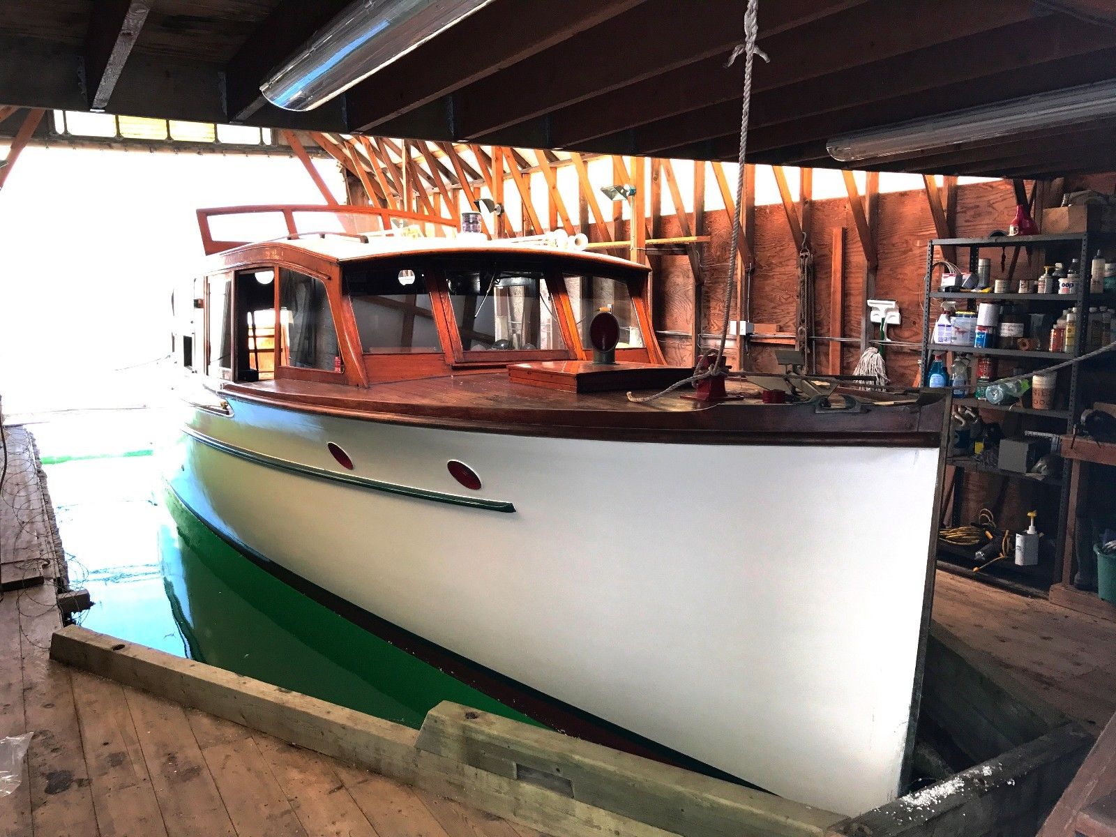 classic wood yacht for sale