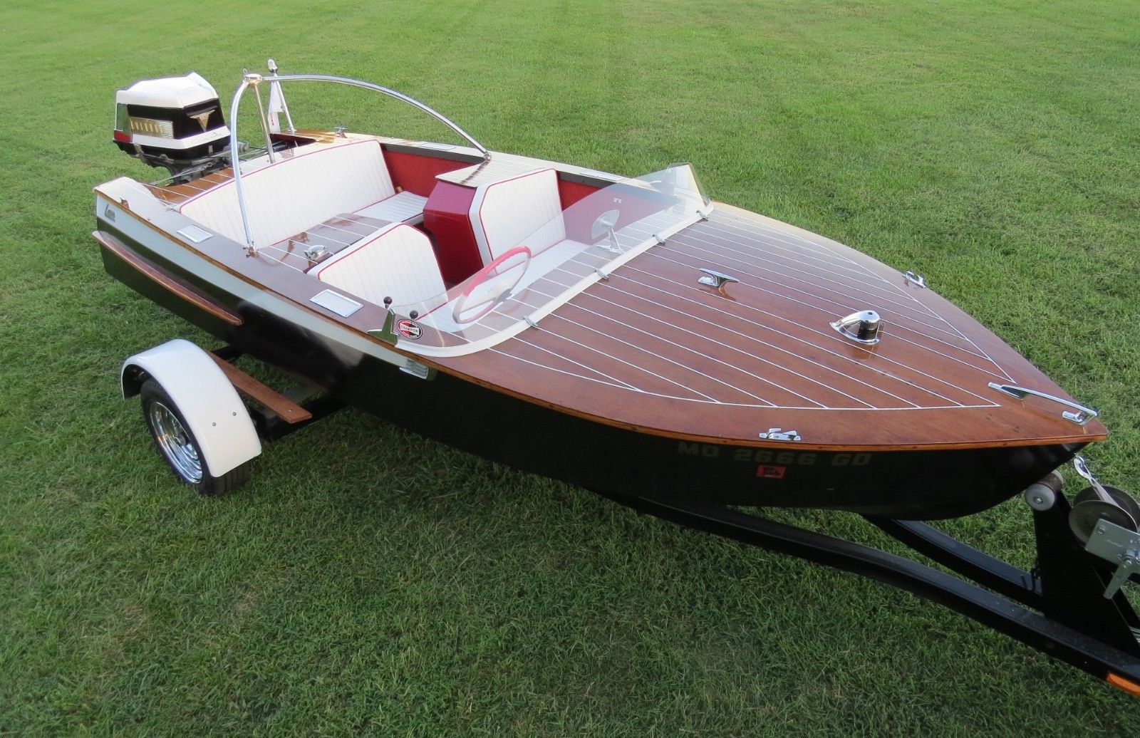 luger wood speed boat restored/custom 1959 for sale for $1