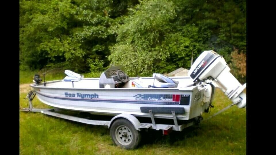 great fishing experience all aluminum 1992 16 ft. sea nymph fishing machine...