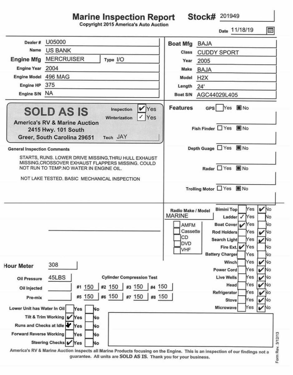 Baja BOSS 2005 for sale for $1,000 - Boats-from-USA.com