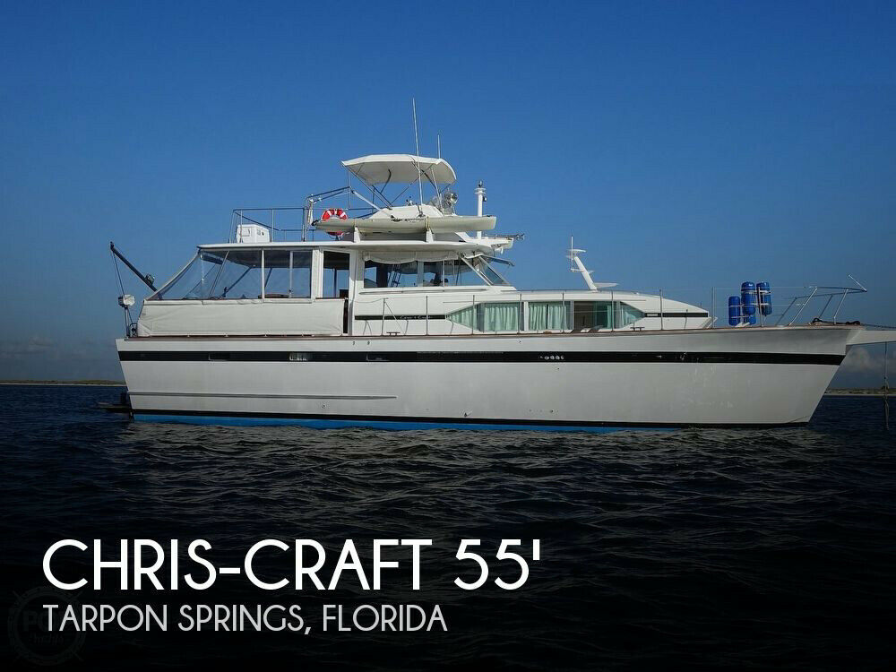chris craft flush deck motor yacht