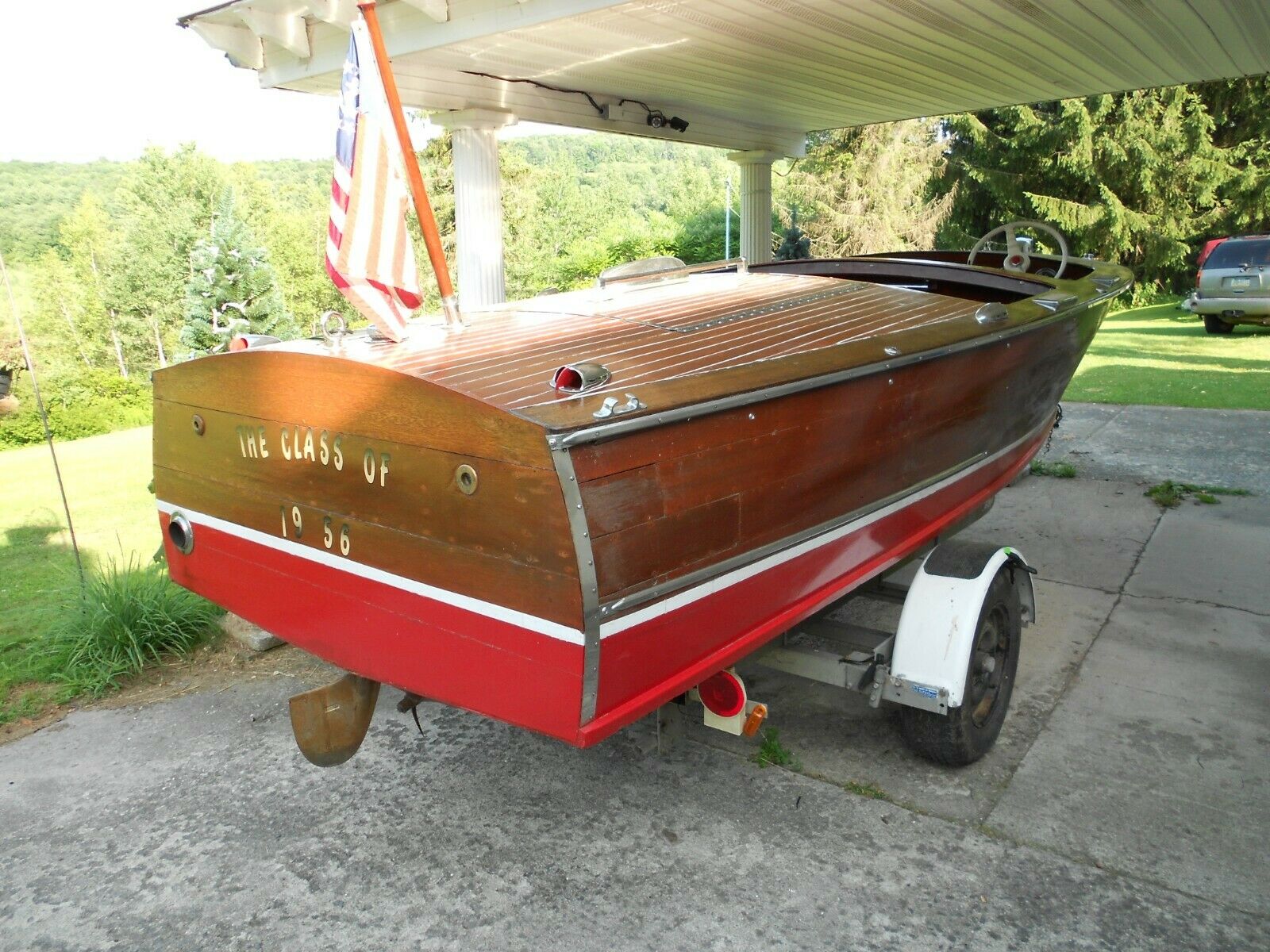 1957 classic runabout boat for sale