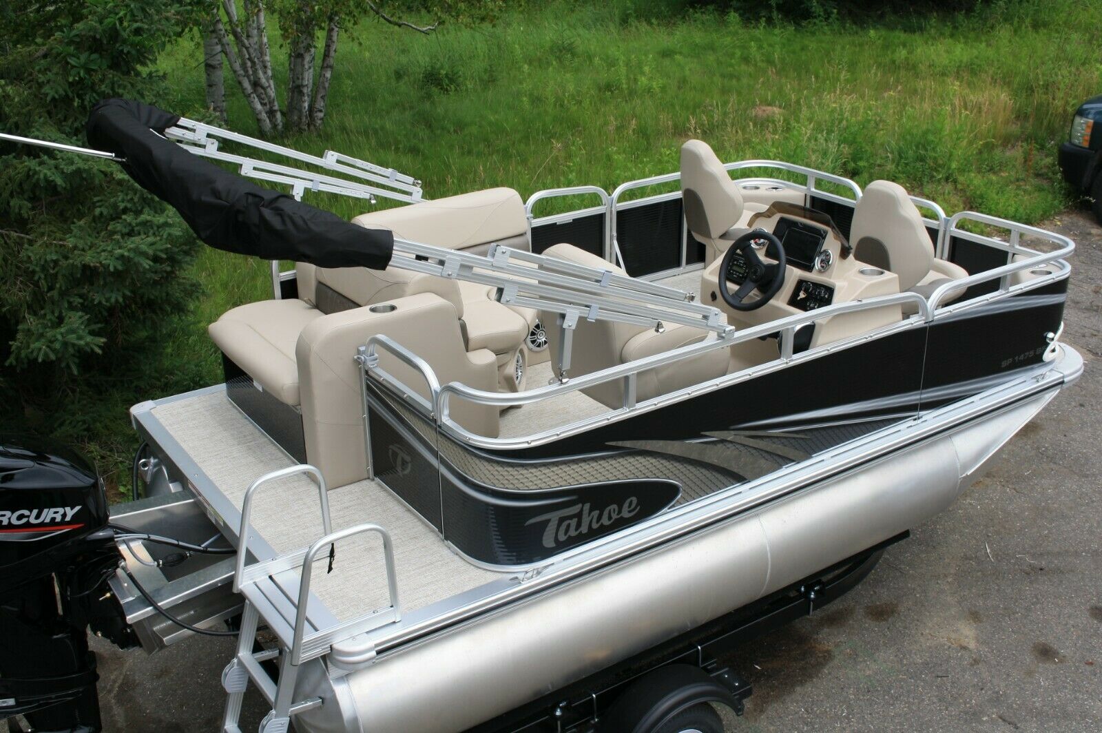 New 14 Ft Pontoon Boat Motor And Trailer ---New