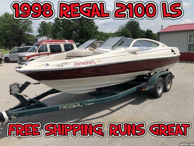 NICE 1998 REGAL 2100 LSR BOAT/TRAILER, VOLVO PENTA, V8. FREE SHIPPIING. WOW!