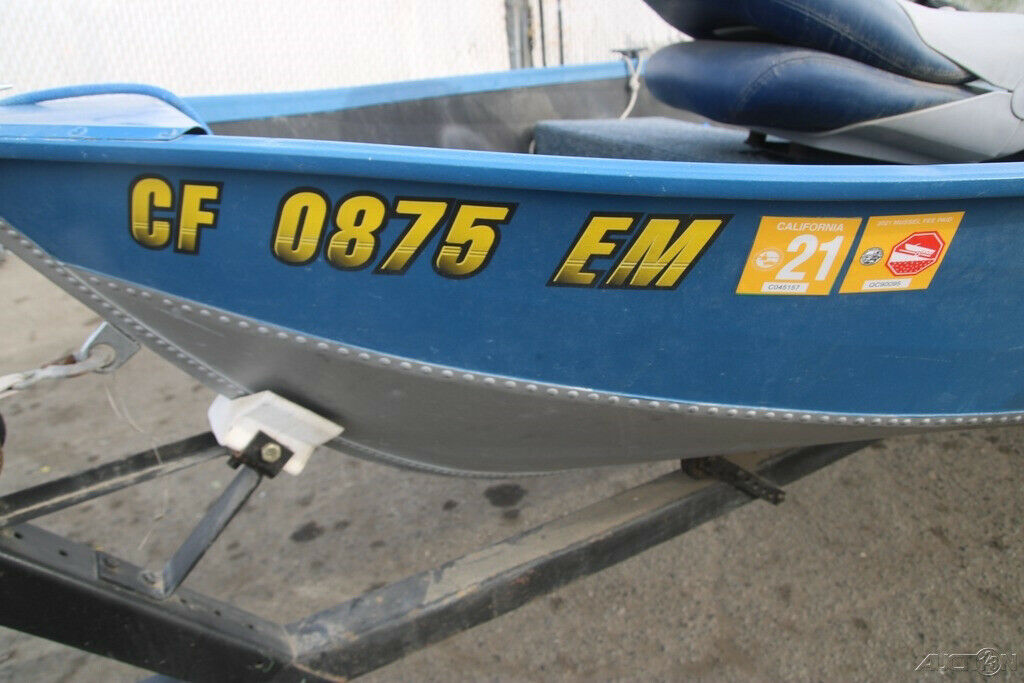 Ovw 1974 Sears Aluminum Boat With Trailer 14ft No Reserve 1974 For