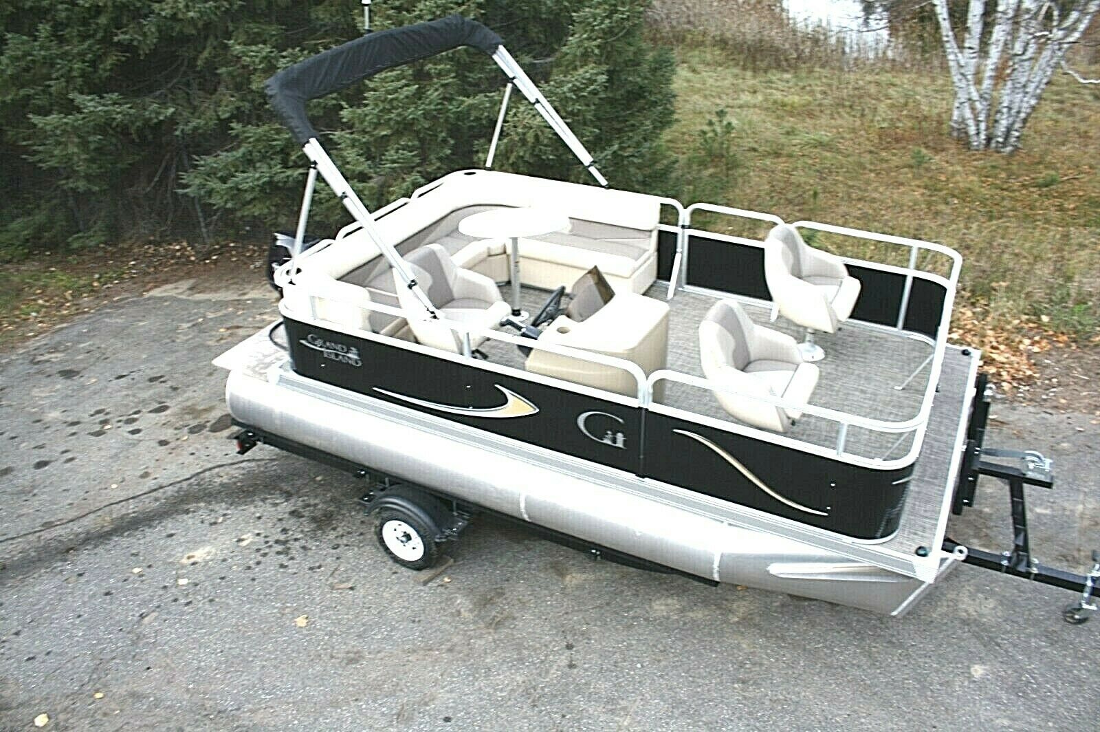 New 16 Ft Pontoon Boat With Demo 30 Hp Motor And Trailer -- 2021 For ...