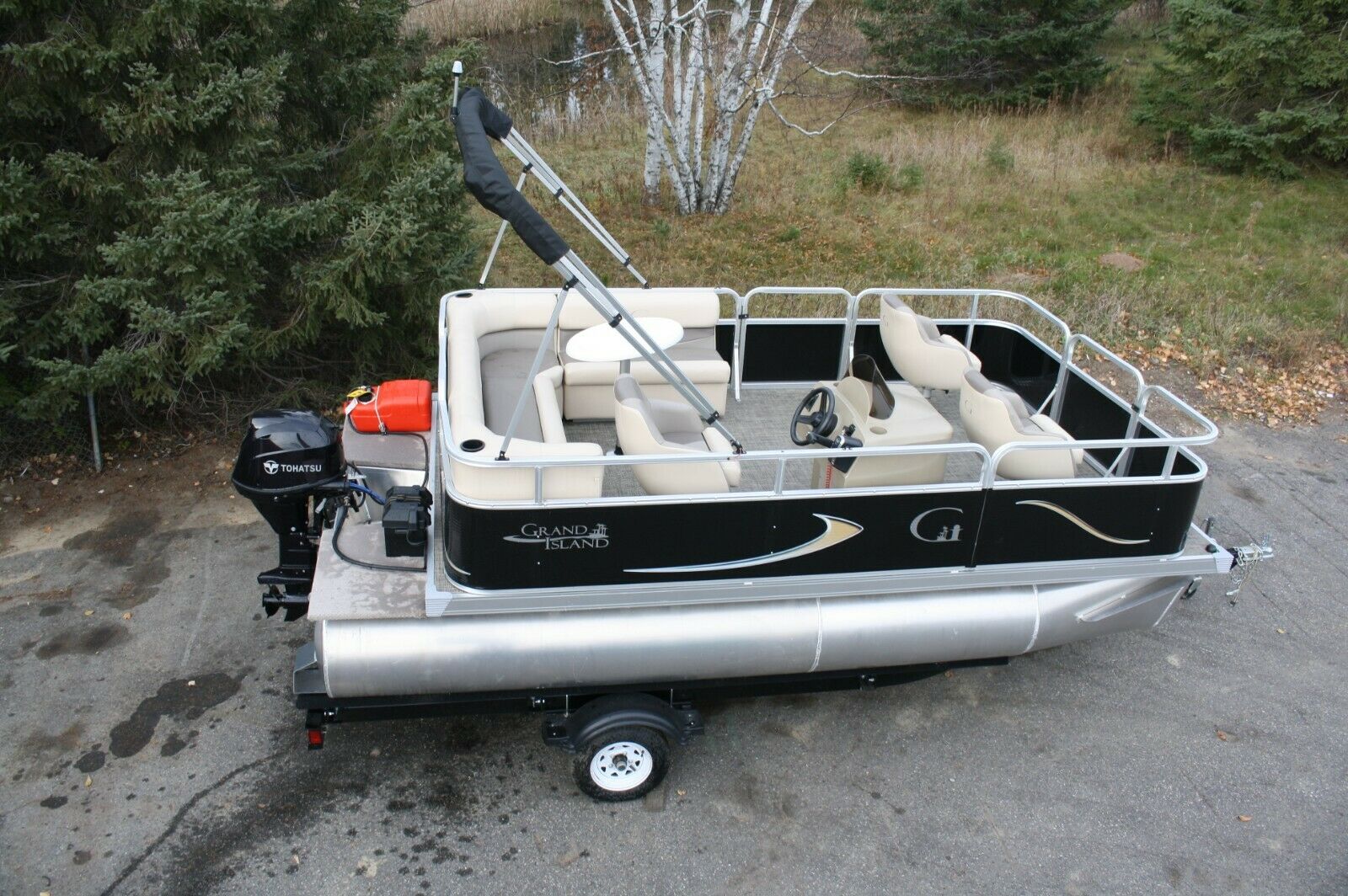 New 16 Ft Pontoon Boat With Demo 30 Hp Motor And Trailer -- 2021 For ...