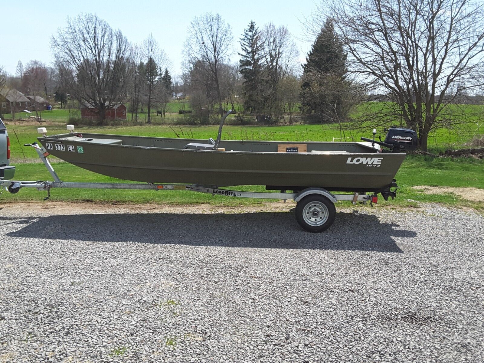 rite trailer boat has led navigation and anchor and courteousy lights 1 swi...