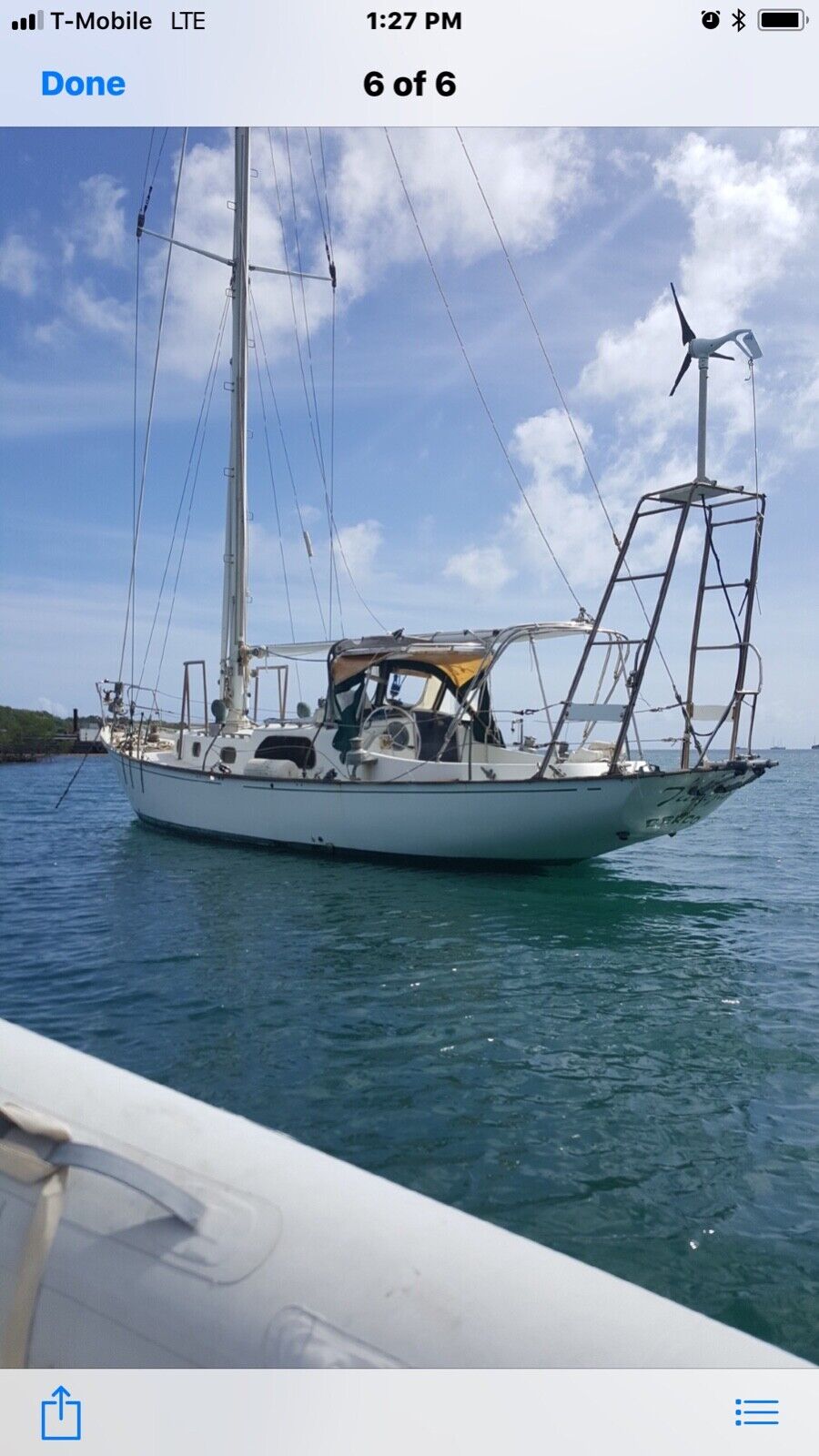 blue water sailboat for sale