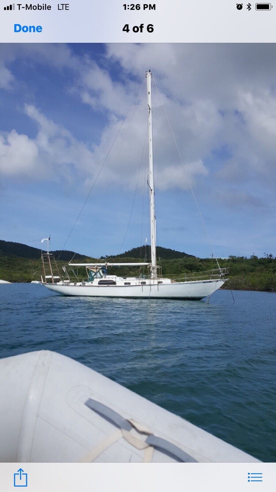 blue water sailboat for sale