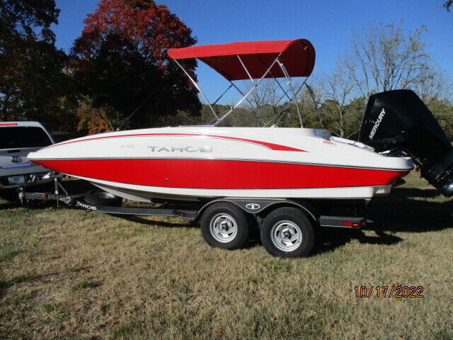 2021 TAHOE 2150 DECK BOAT,200 H.P. MERCURY OUTBOARD,INCLUDES TRAILER ...