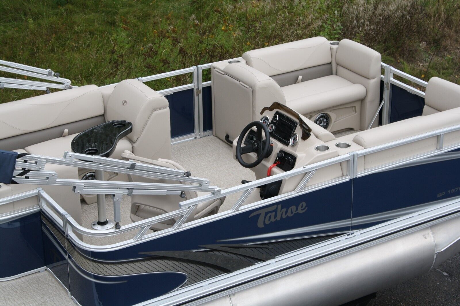 New 16 Ft Pontoon Boat 50 Four Stroke Honda And Trailer 2022 For Sale ...