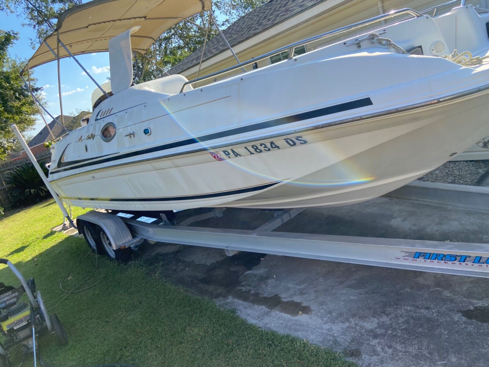 24ft Searay Deck Boat With 2017 Aluminum Trailer 2017 for sale for ...