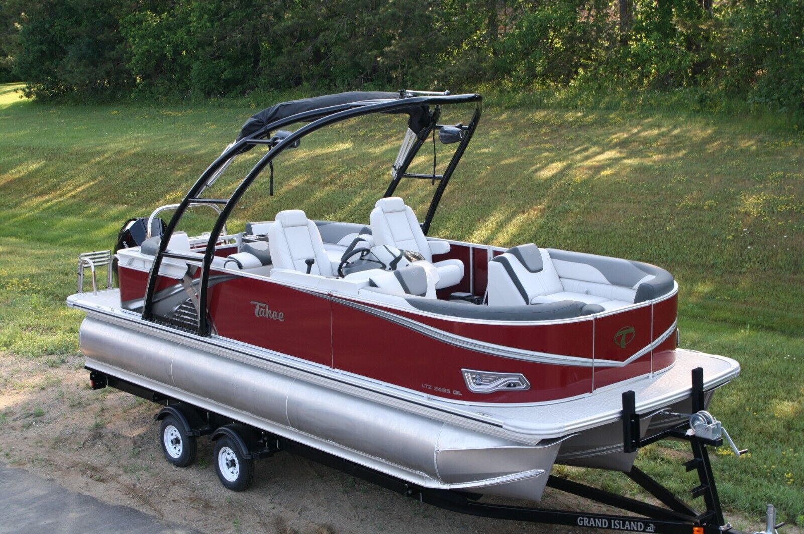 New Triple Tube 24 Ft Pontoon Boat With 250 Hp And Trailer 2022 for ...