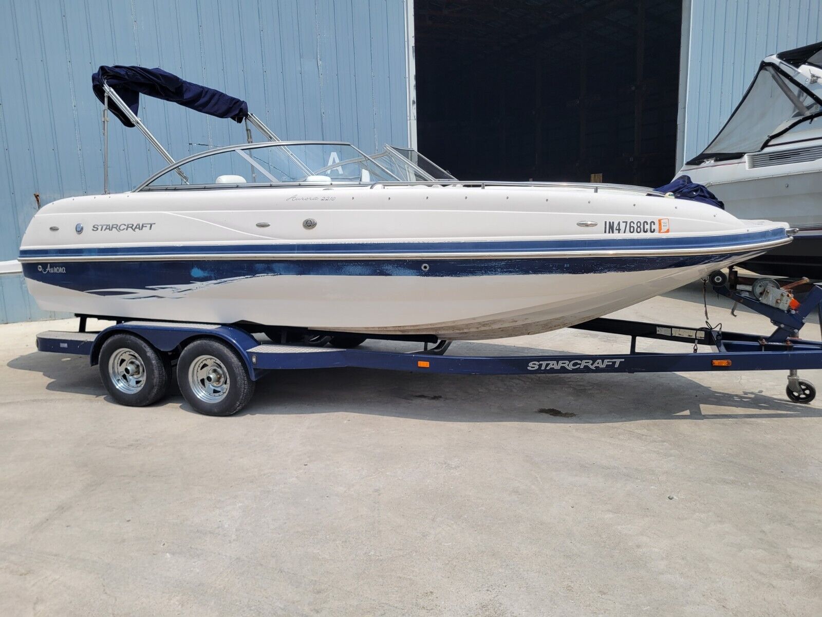 2004 Starcraft Aurora 2210 Deck Boat Mercruiser And Tandem Trailer 2004 