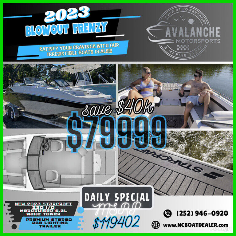 Starcraft SVX 230 IO New 2023 for sale for $1,549 - Boats-from-USA.com