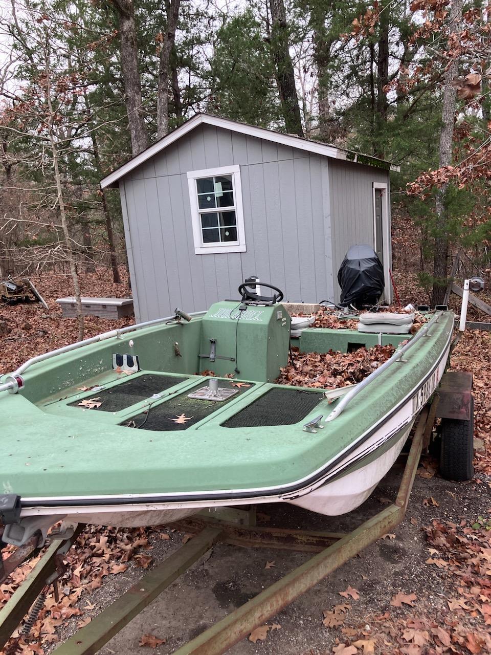 Tide Craft 15' Boat Located In Callender Lake, TX Has Trailer 1976