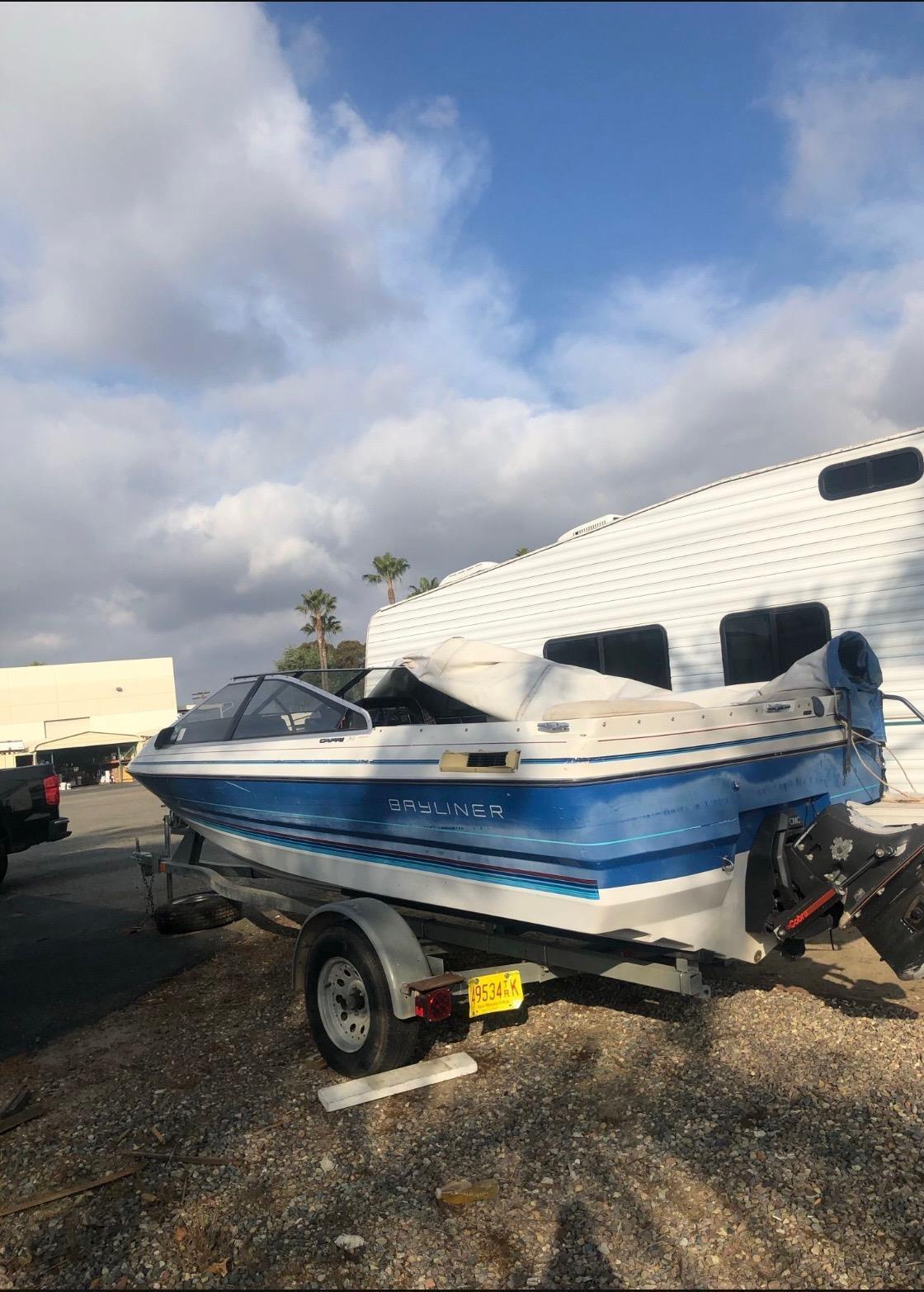 Bayliner 17' Boat Located In Vista, CA - Has Trailer 1987 for sale for ...