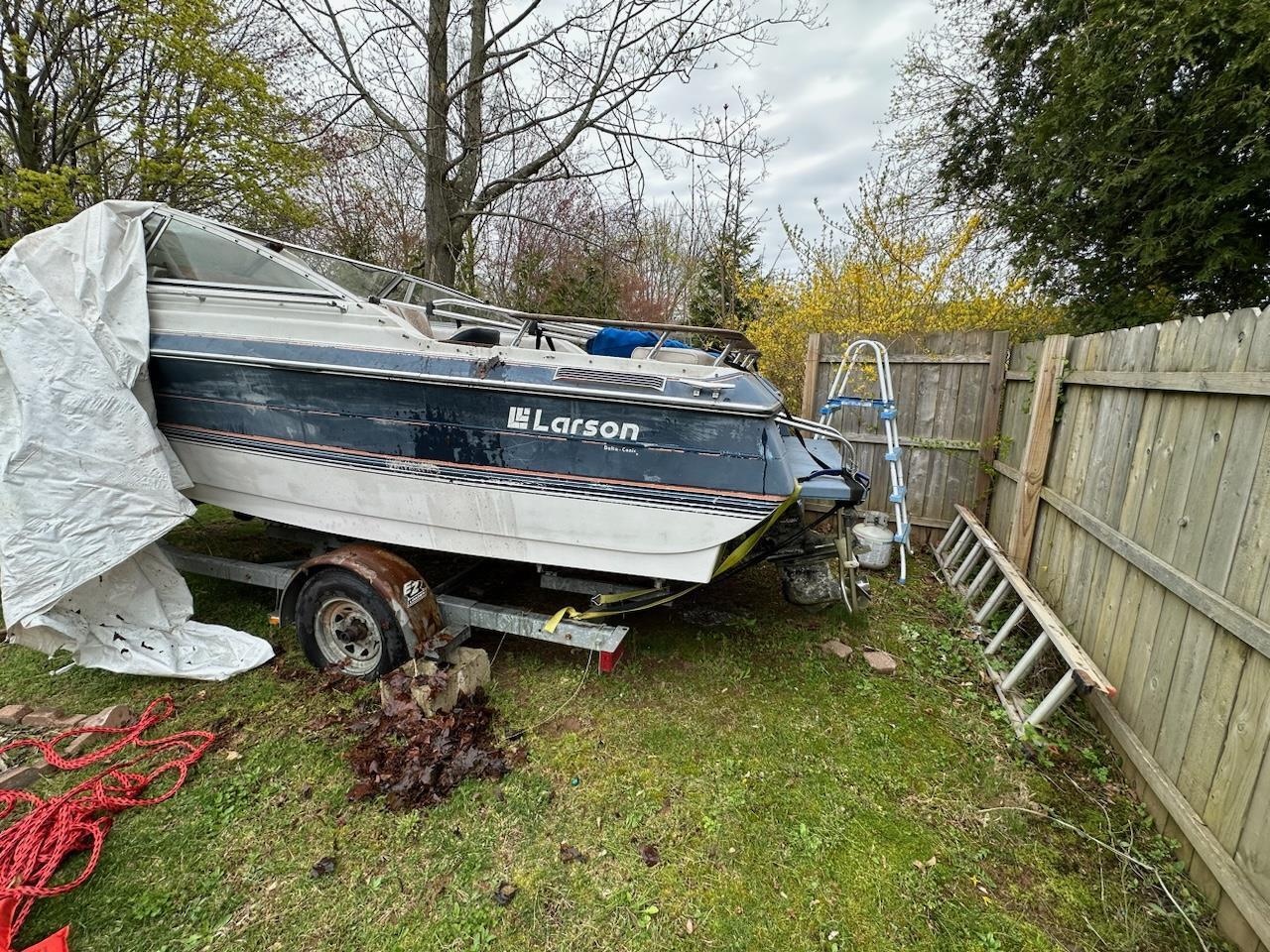 Larson Cruiser 22' Boat Located In Branford, CT - Has Trailer 1989 for ...