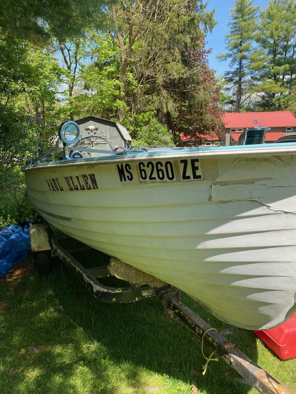 MFG 15' Boat Located In Williamstown, MA - Has Trailer 1960 for sale ...