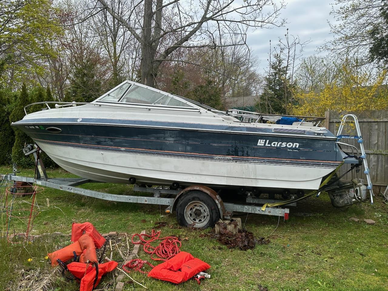 Larson Cruiser 22' Boat Located In Branford, CT - Has Trailer 1989 for ...