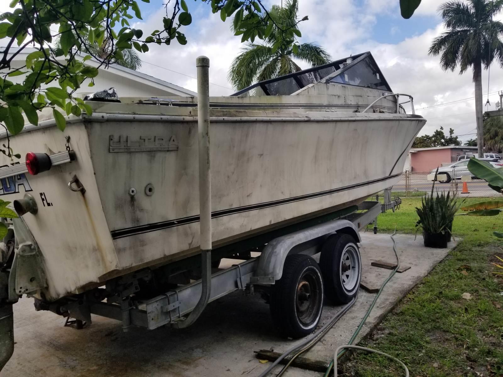 Ultra 24' Boat Located In Miami, FL - Has Trailer 1977 for sale for ...