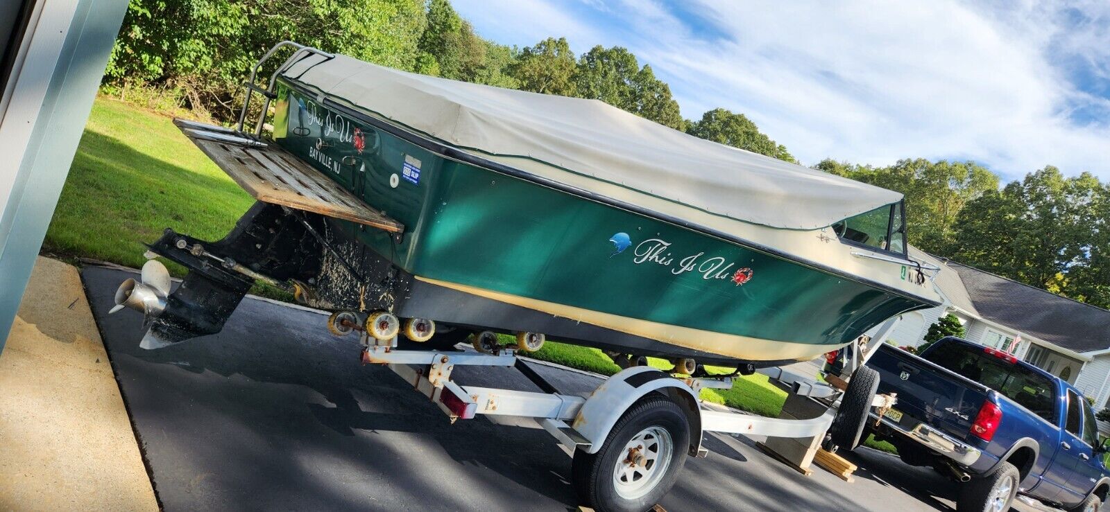 20’ 1980 Silverline Nantucket Cuddy Cabin W/1990 Trailer/ Pick Up ...