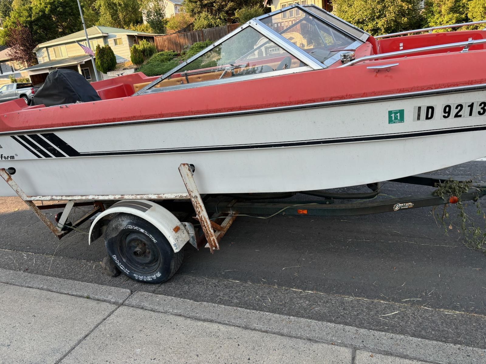 Fiberform 18' Boat Located In Troy, ID - Has Trailer 1970 for sale for ...