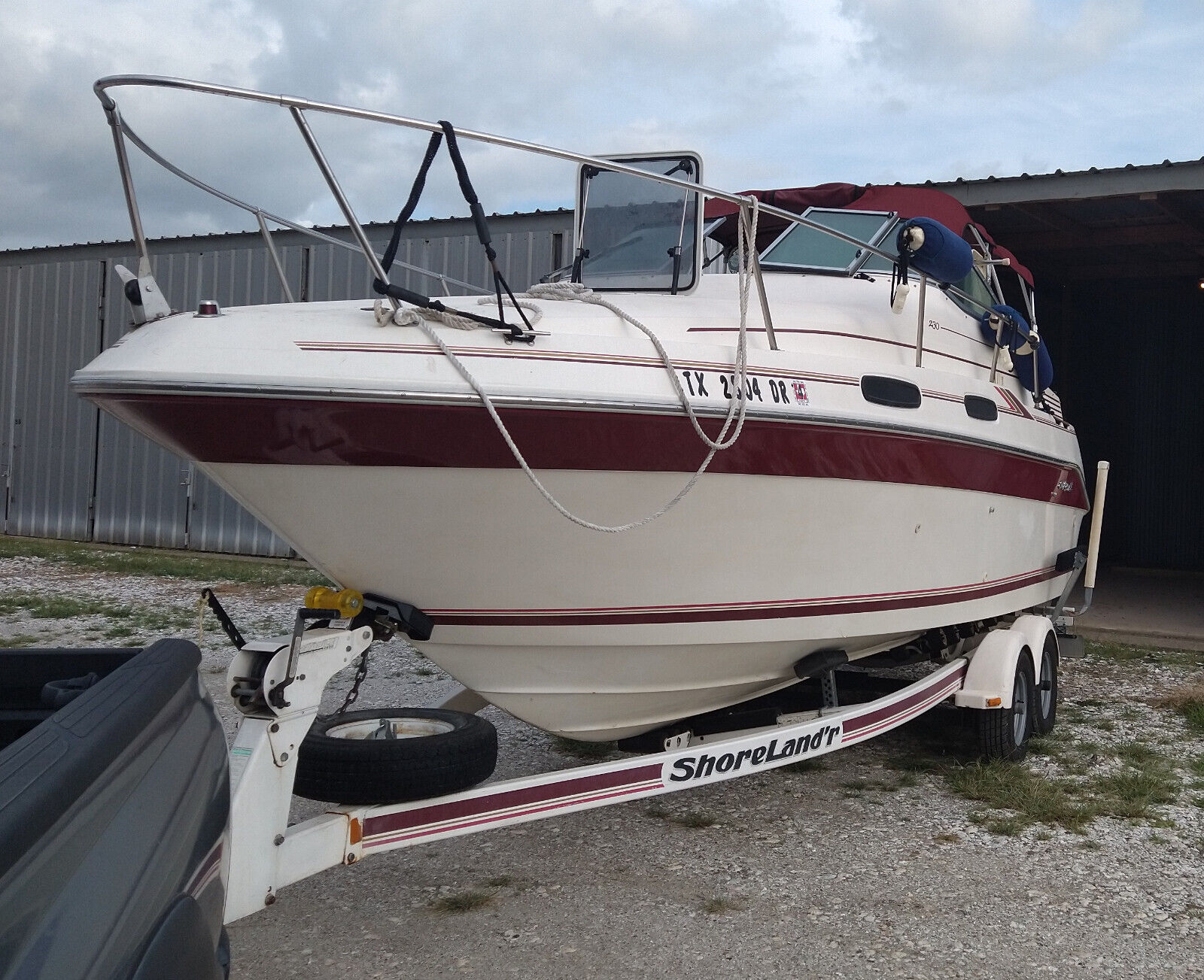 Sea Ray Sundacer 23' Cabin Cruiser & Trailer - Texas 1994 for sale for ...