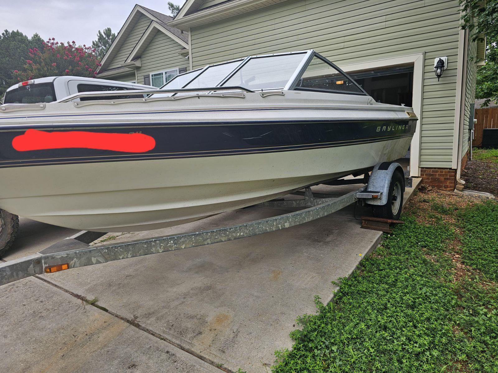 Bayliner Capri 19' Boat Located In Franklinton, NC - Has Trailer 1995 ...