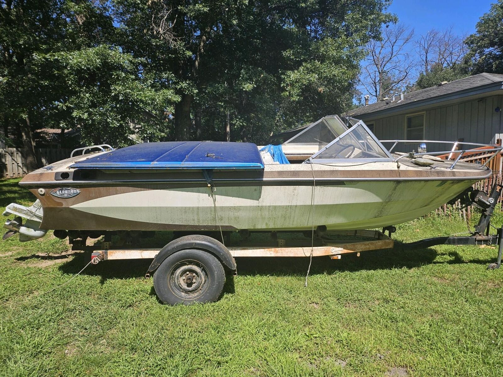 Glastron 16' Boat Located In Clearl Lake, MN - Has Trailer 1977 for ...