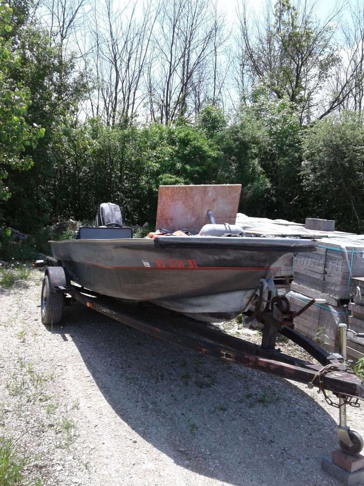 Tuffy Sportsman 16' Runabout Boat Outboard & Has Trailer 1988 for sale ...