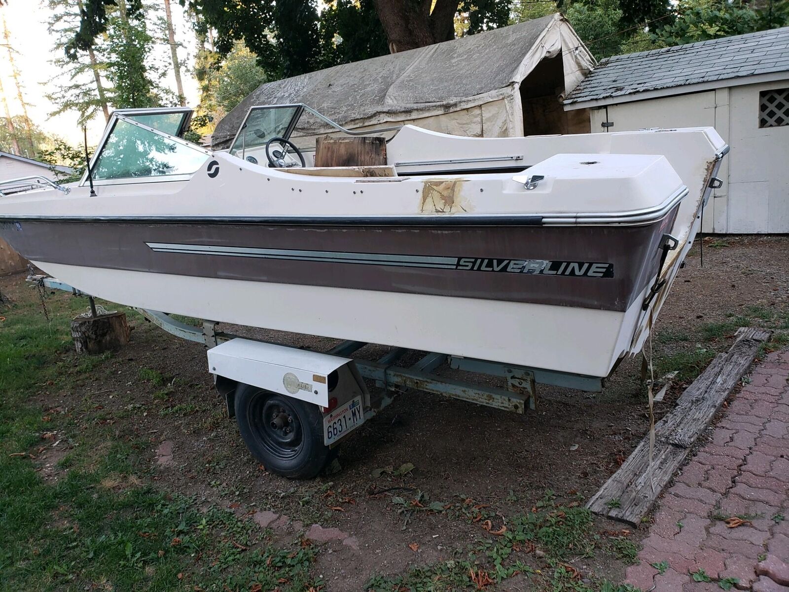 Silverline 17' Runabout Boat Outboard & Has Trailer 1970 for sale for ...