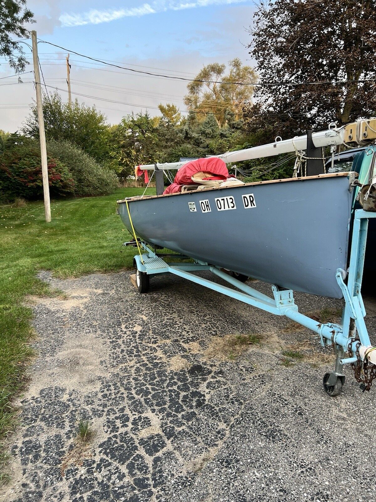 Sail Boat. Thistle Class With Sails, Trailer, Title 1967 for sale for ...