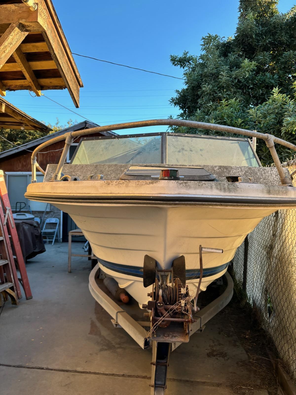 Larson 18' Runabout Boat Stern & Has Trailer 1961 for sale for $647 ...