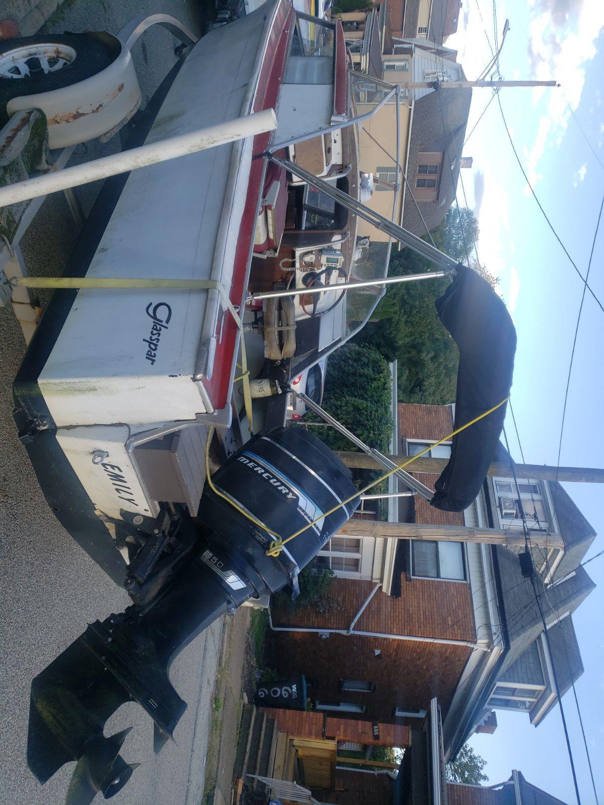 Glasspar Seafair Sedan 17' Runabout Boat Outboard & Has Trailer 1964 ...