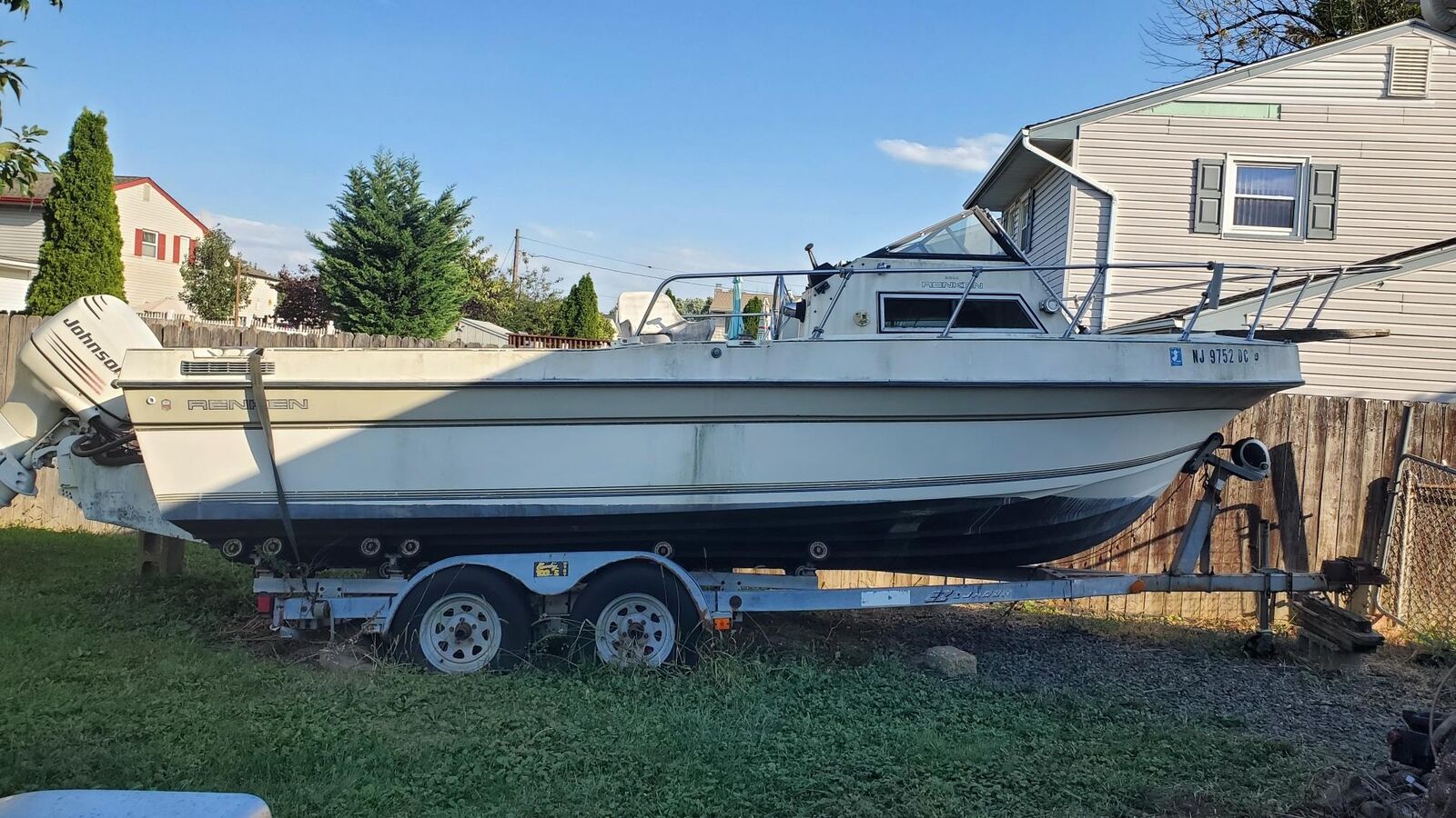 Renken 23' Runabout Boat Inboard & Has Trailer 1986 for sale for $562 ...