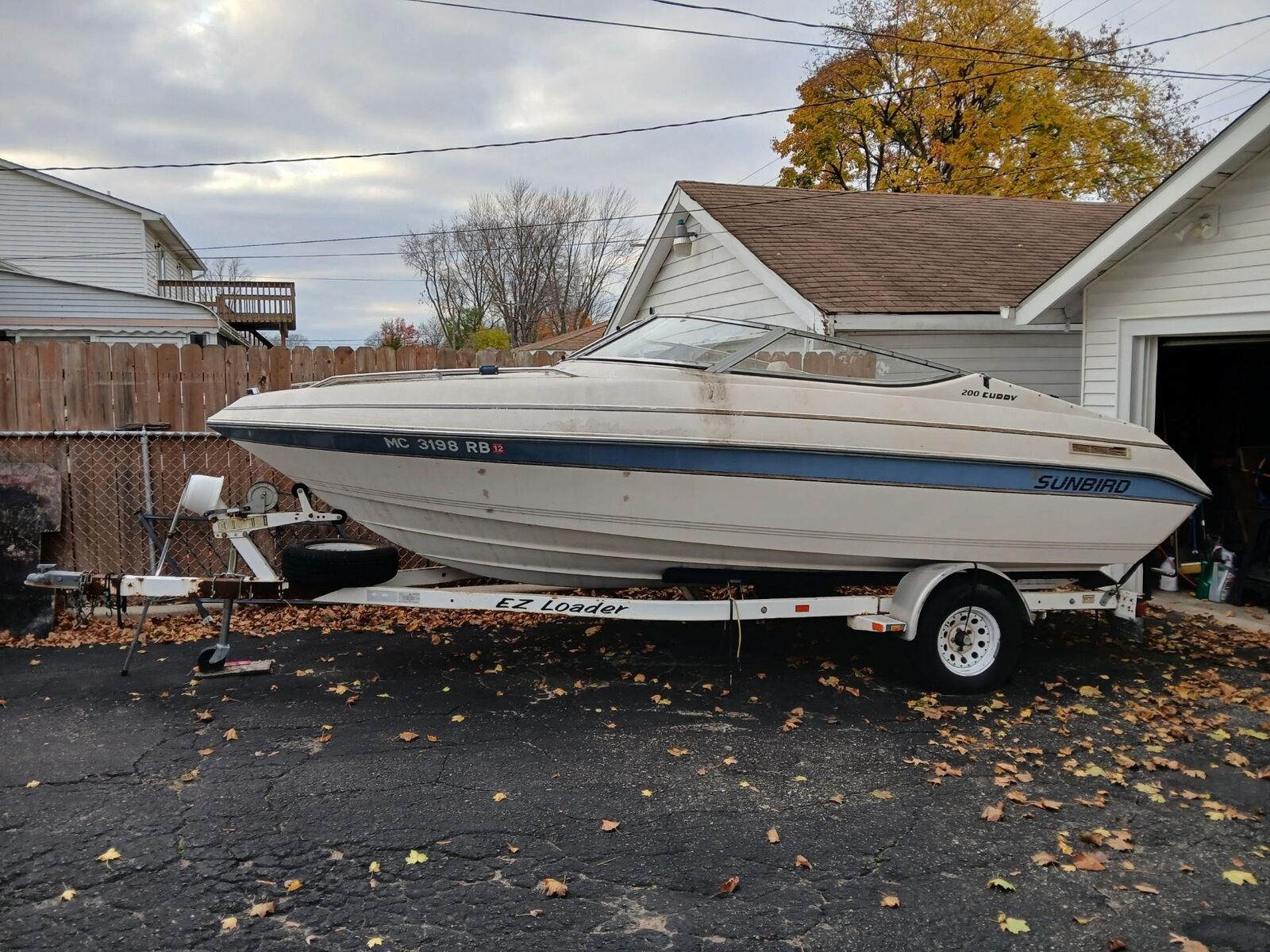 Sunbird Corsair 19' Cuddy Boat Stern & Has Trailer 1994 for sale for ...