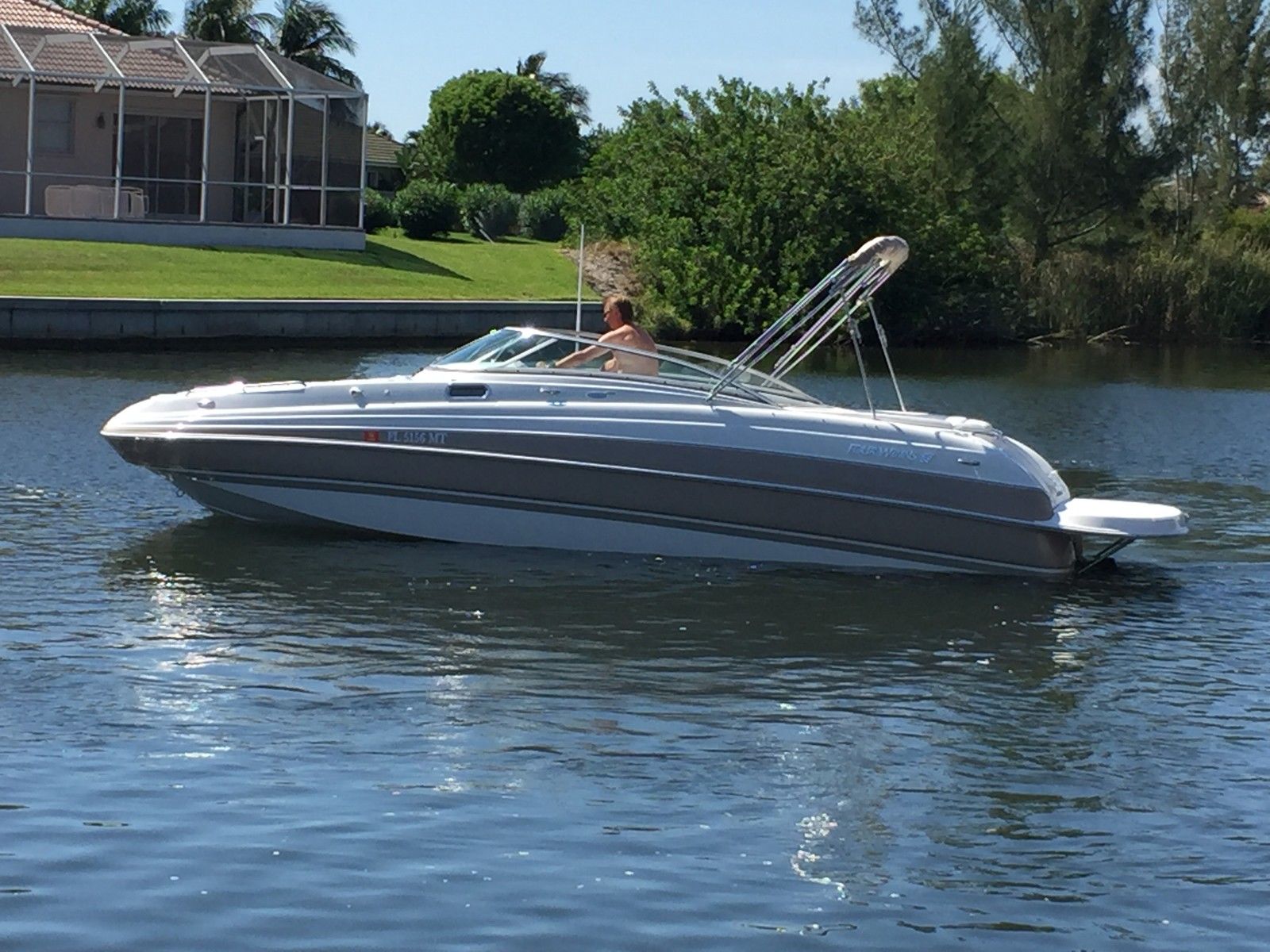 four winns deck boat bow rider 2005 for sale for $22,000