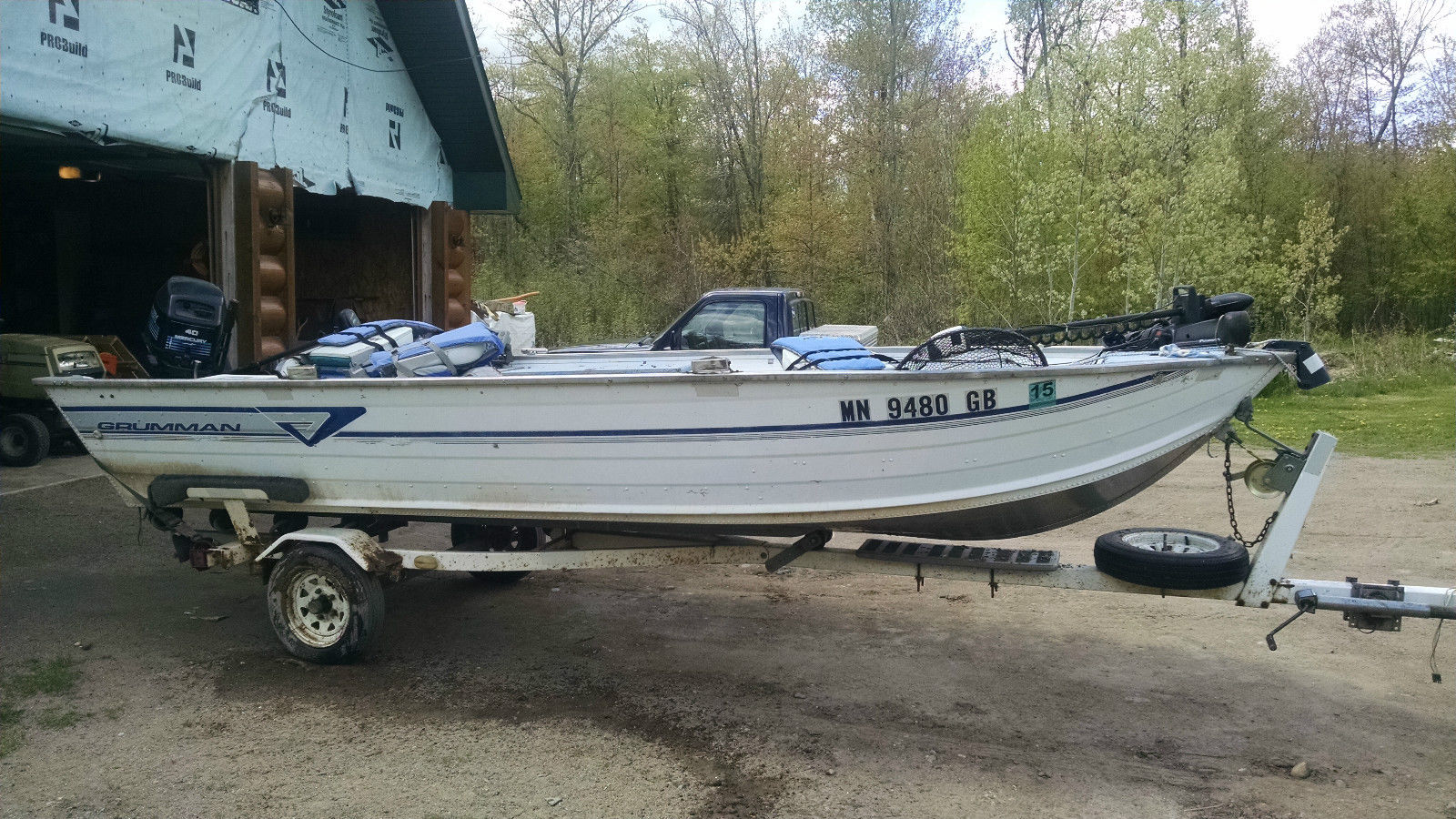 grumman 16 ft. fishing boat 69 in. beam 1993 for sale for