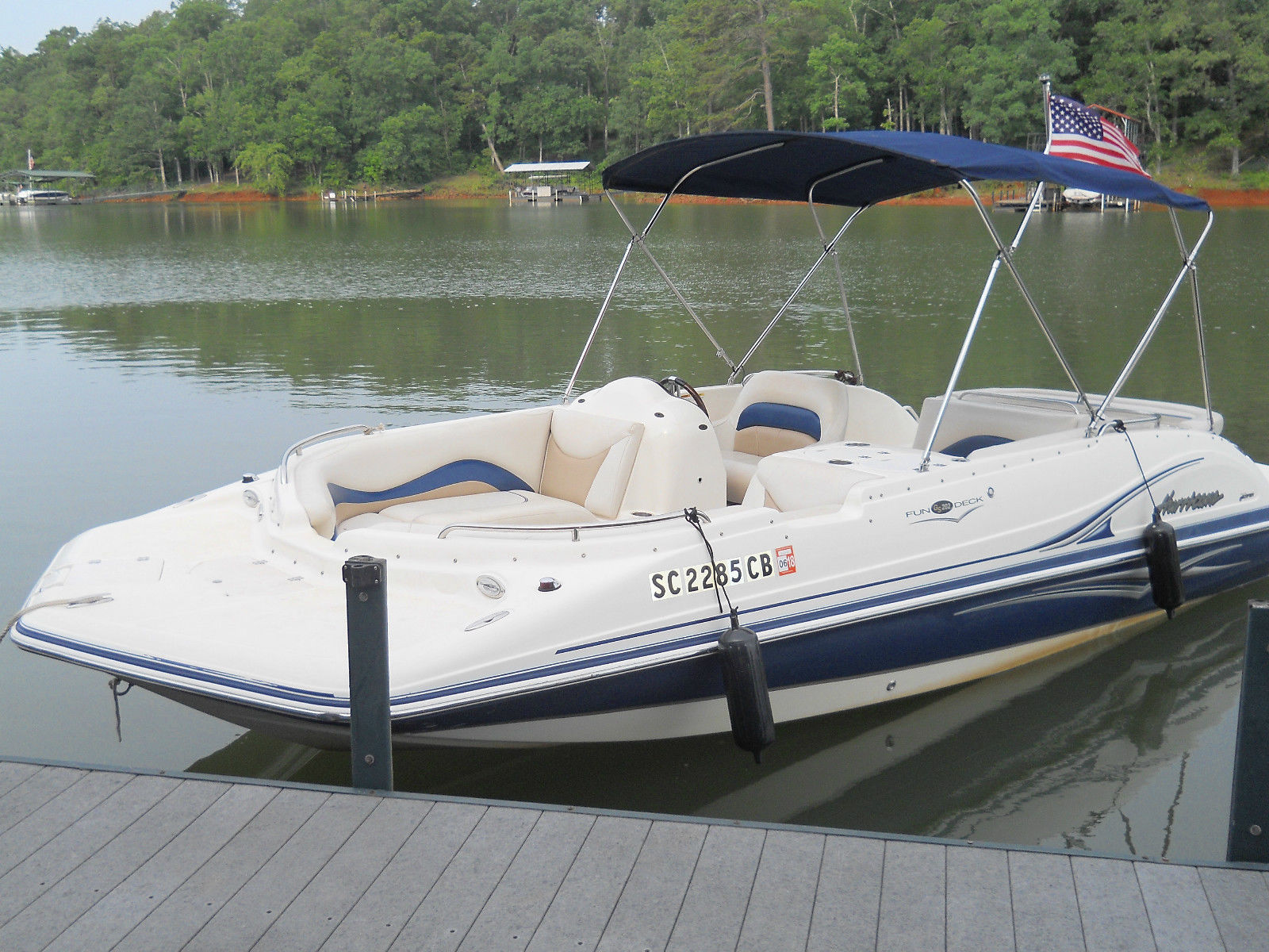 hurricane deck boat fd 202 io 2007 for sale for $18,000