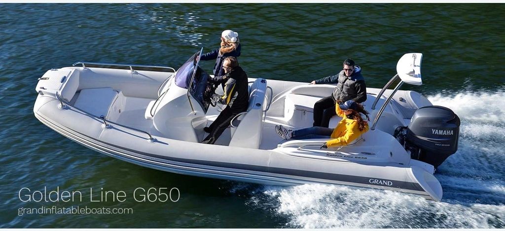 GRAND INFLATABLE BOAT GOLDEN LINE 650 HGLF 2017 for sale ...