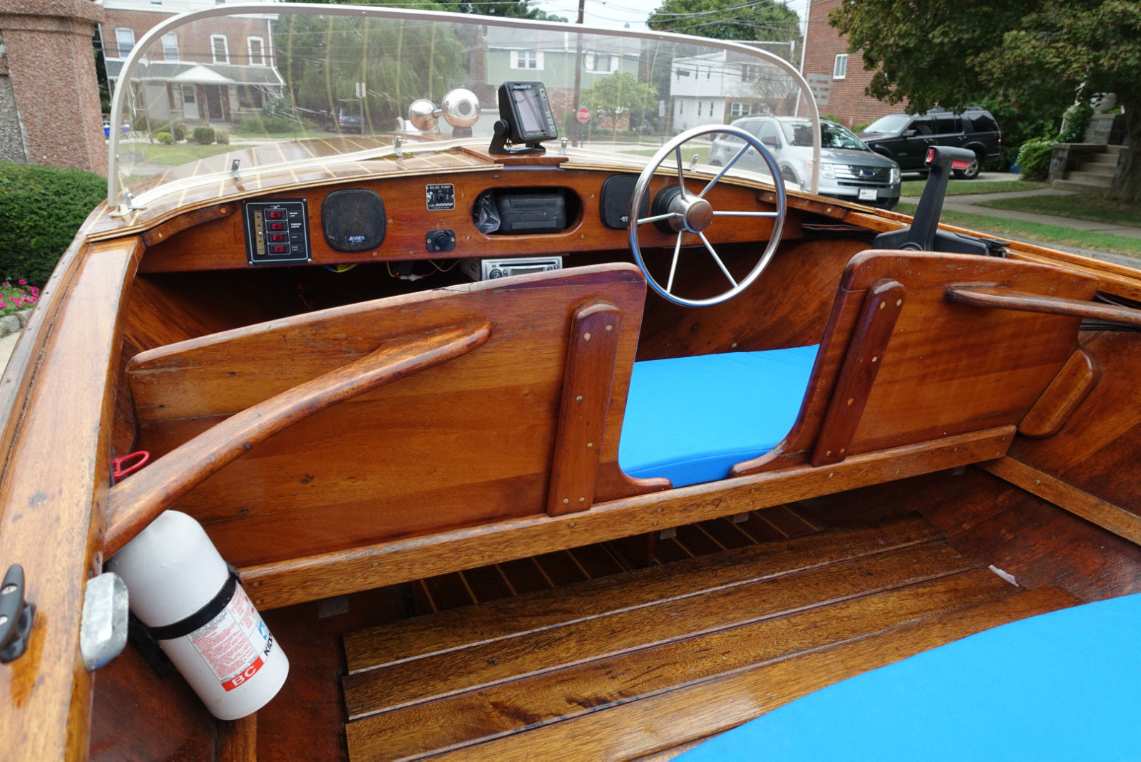 Cadillac Marine 556 Mahogany 14 Ft Boat 1958 boat for sale from USA