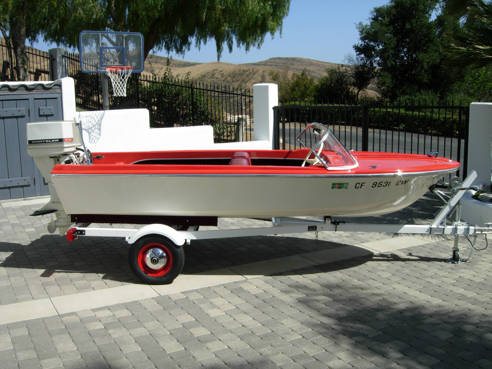 a rare classic 14' Sears runabout boat, The boat is truly a unrestored...