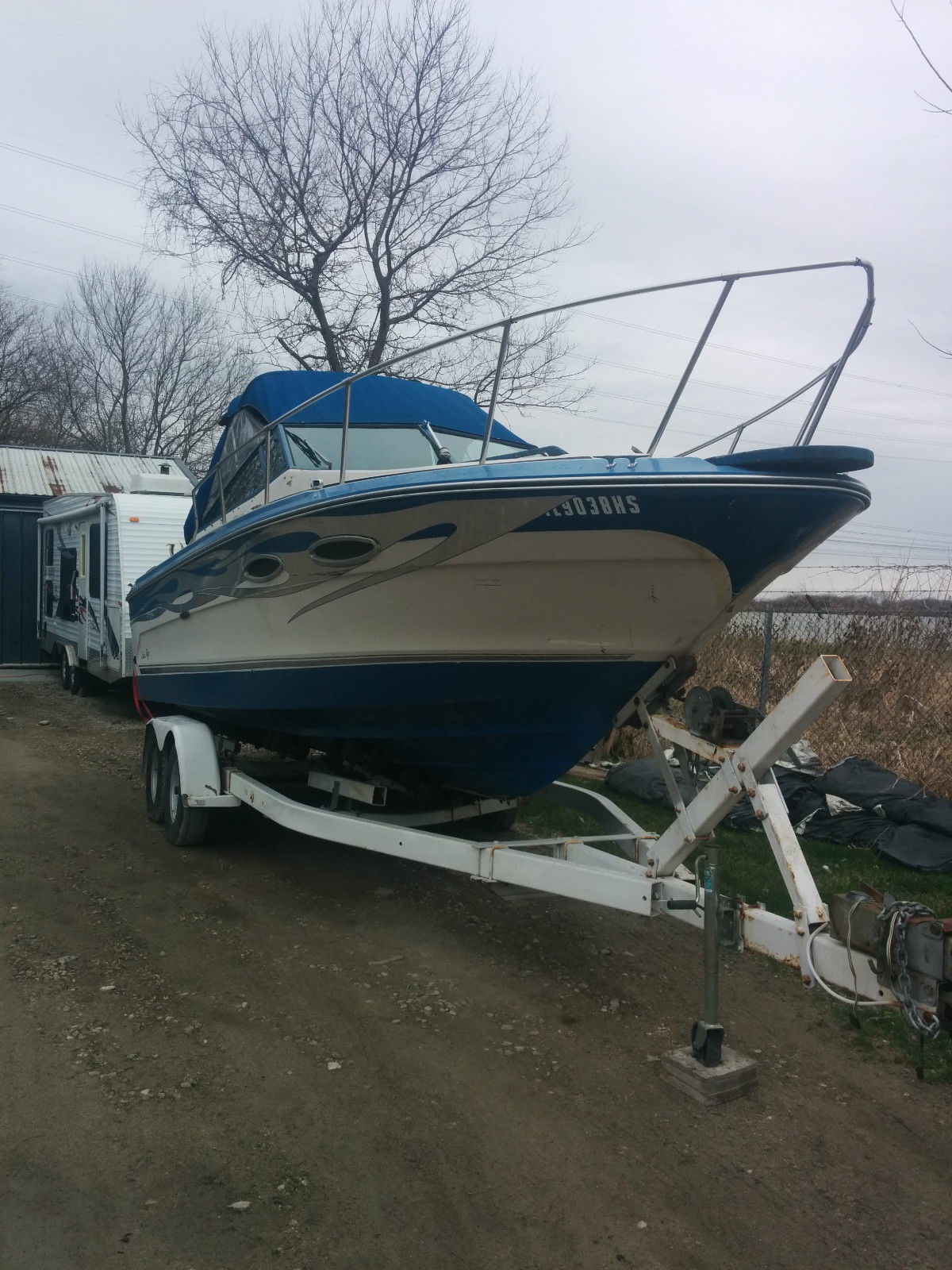 vintage 25' sea ray cabin cruiser / no reserve! 1987 for